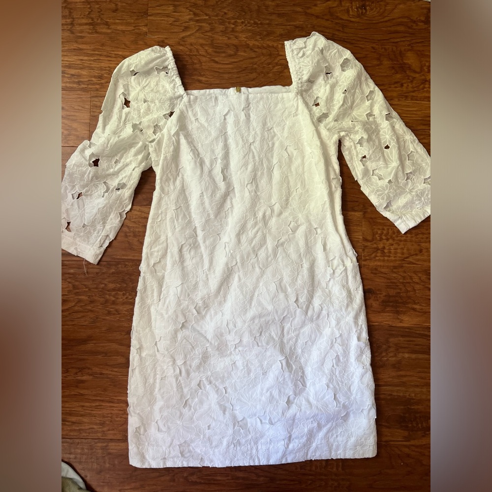 Trina Turk white floral dress